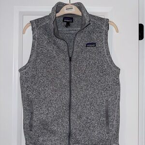 Patagonia Heather Gray Zip-Up Vest